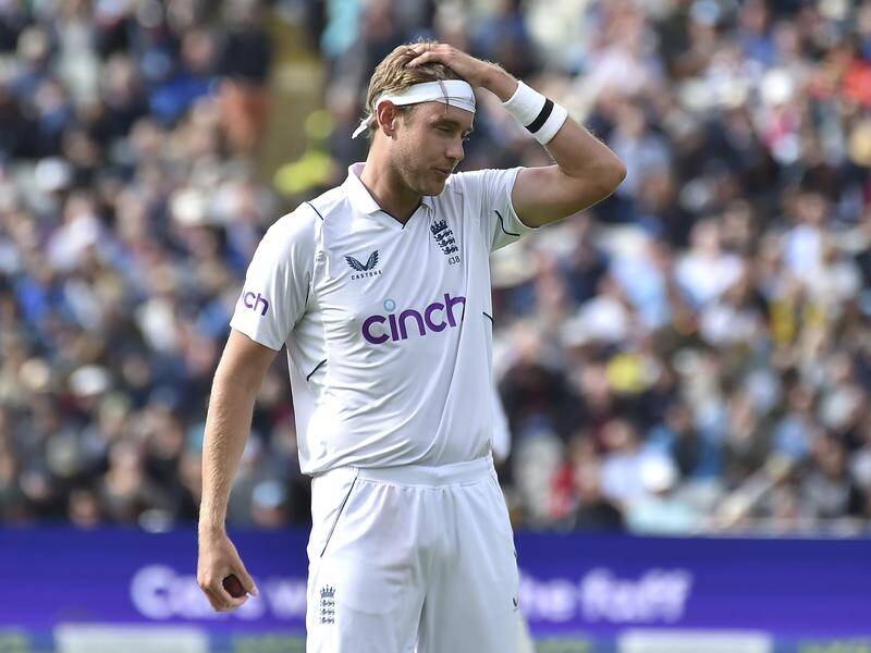 England's Stuart Broad conceded a Test world record 35 runs in an over against India at Edgbaston.