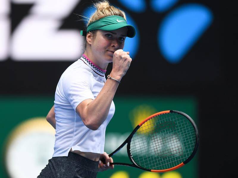 Elina Svitolina took just 67 minutes to ease past Viktoria Kuzmova at the Australian Open.