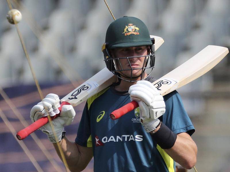 Marnus Labuschagne at training ahead of his Australian ODI debut against India.