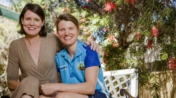 Sport. 9th November 2015. From left, UC Capitals champion and record-holder Lucille Bailie and UC Capitals champion Jess Bibby.

The Canberra Times

Photo Jamila Toderas