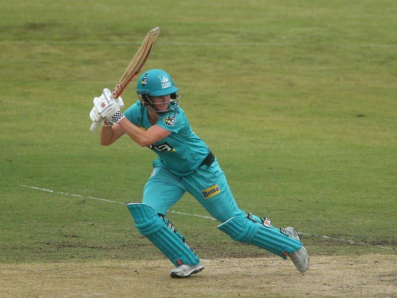 Beth Mooney hit a not out half century to ensure Brisbane finished on top of the WBBL standings.