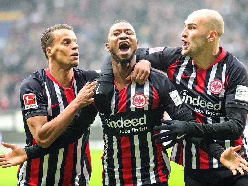 Eintracht Frankfurt have inflicted Bundesliga leaders Leipzig with their first loss since October.