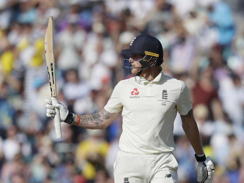 Ben Stokes hit 67 in a 127-run stand with Joe Denly as England took a grip on the fifth Ashes Test.