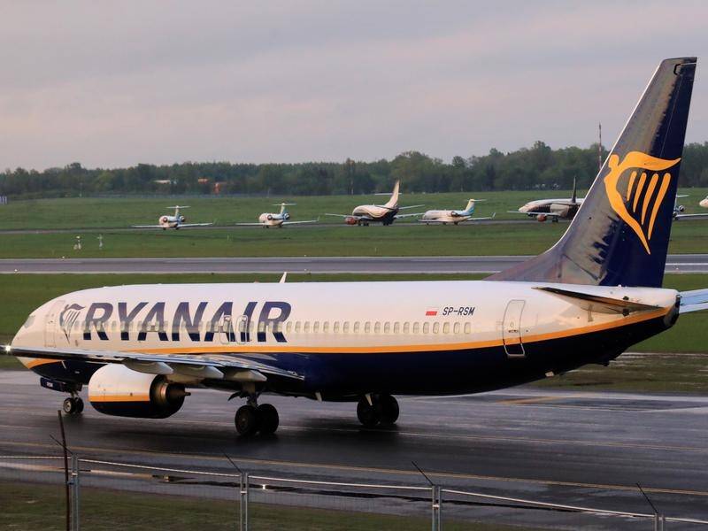 Ryanair says Belarus refused a pilot's request to contact his airline over an alleged bomb threat.