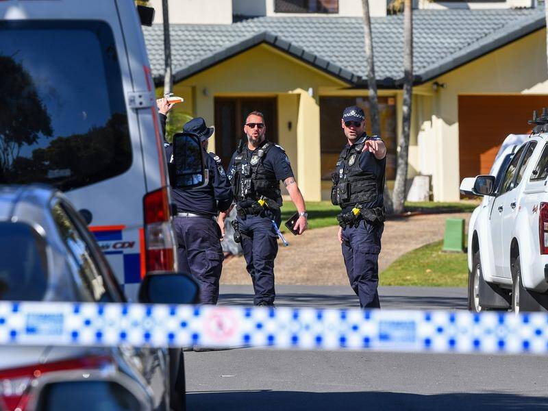 A man has been charged with two counts of murder after a man and woman were found dead in Brisbane. (Jono Searle/AAP PHOTOS)