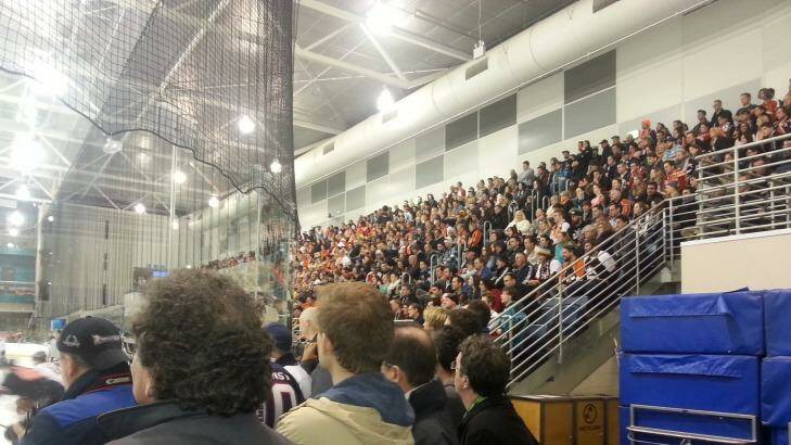The packed house for the final Melbourne Derby was a preview of what to expect this week at the Icehouse. Photo: Will Brodie