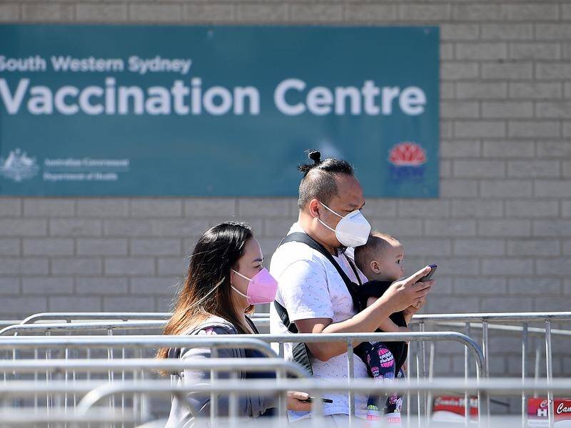 Australia hit 75.4 per cent first-dose vaccination of its 16-plus population on Saturday.