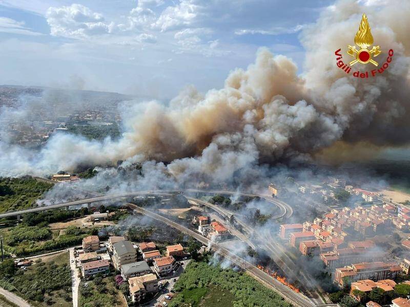 Firefighting conditions are set to worsen in southern Italy with a heatwave on its way.