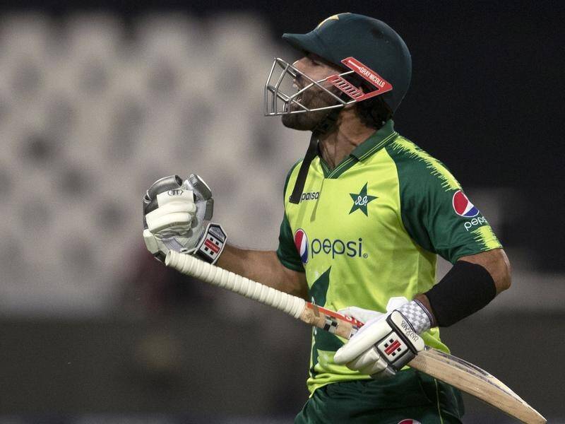 Pakistan batsman Mohammad Rizwan scored an unbeaten 82 in their T20 win over Zimbabwe.