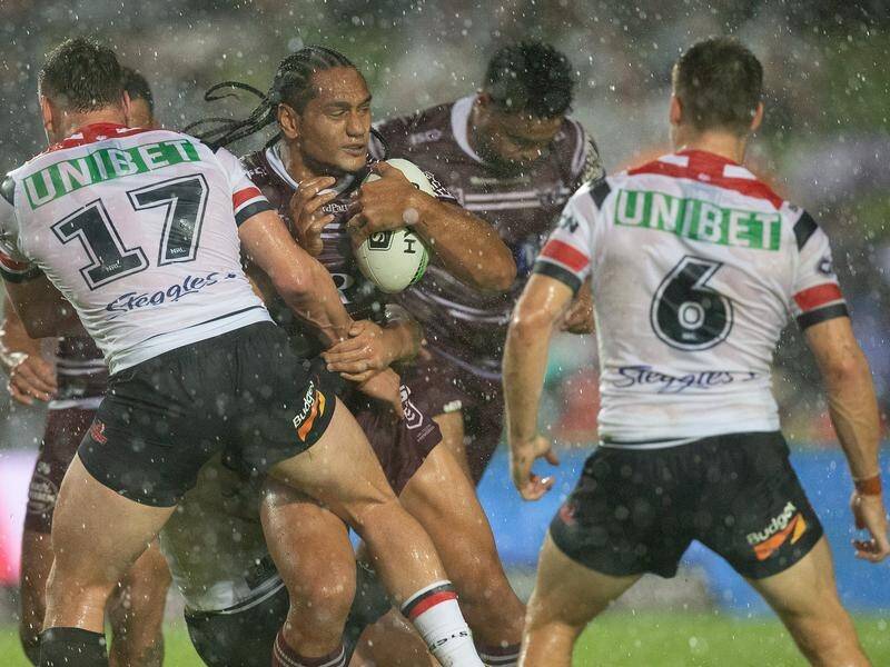 Sydney Roosters were too good for Manly in the wet at Lottoland.