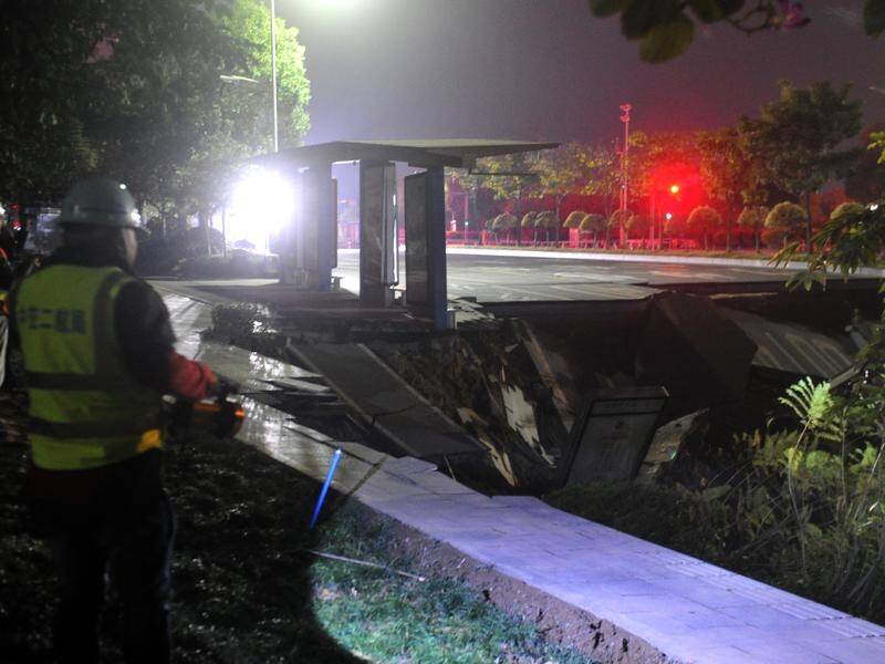 Authorities say a collapse at a subway construction site in southern China has killed eight people.