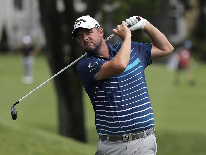Australian Marc Leishman is four points off the lead at the PGA tournament in in Cromwell, Conn.