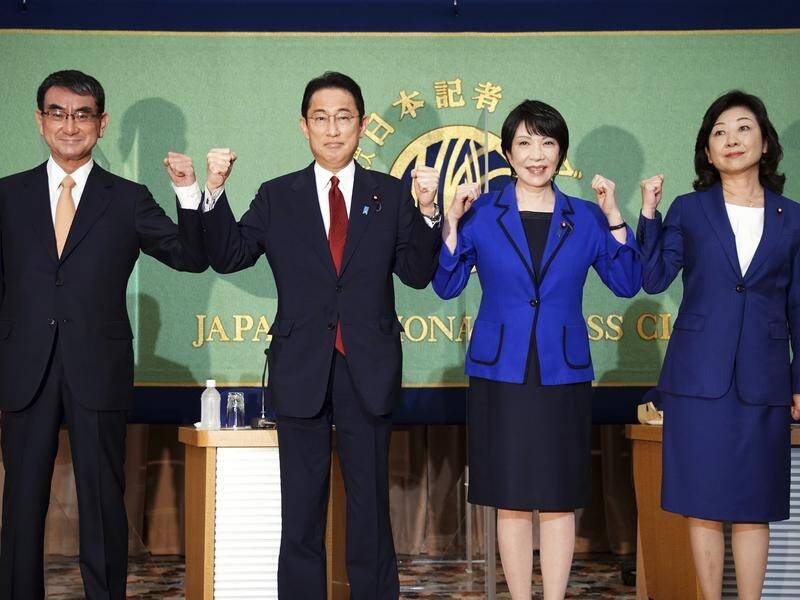 Vying to be Japan's next leader (l-r): Taro Kono, Fumio Kishida, Sanae Takaichi and Seiko Noda