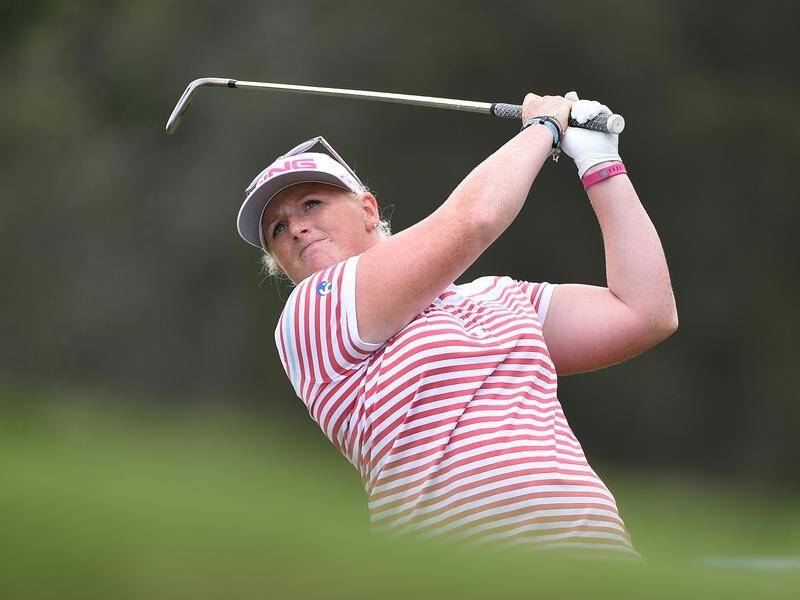Holly Clyburn will take a two-shot lead into the third round of the Australian Ladies Classic.