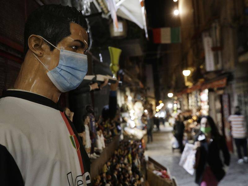 Naples has been delcared part of a virus red zone as hospitalisations soar in the Campania region.