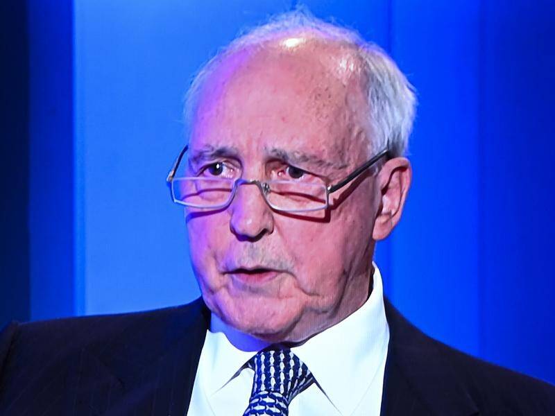 Paul Keating provided a character reference for an accountant convicted over lying to the ATO. (Lukas Coch/AAP PHOTOS)