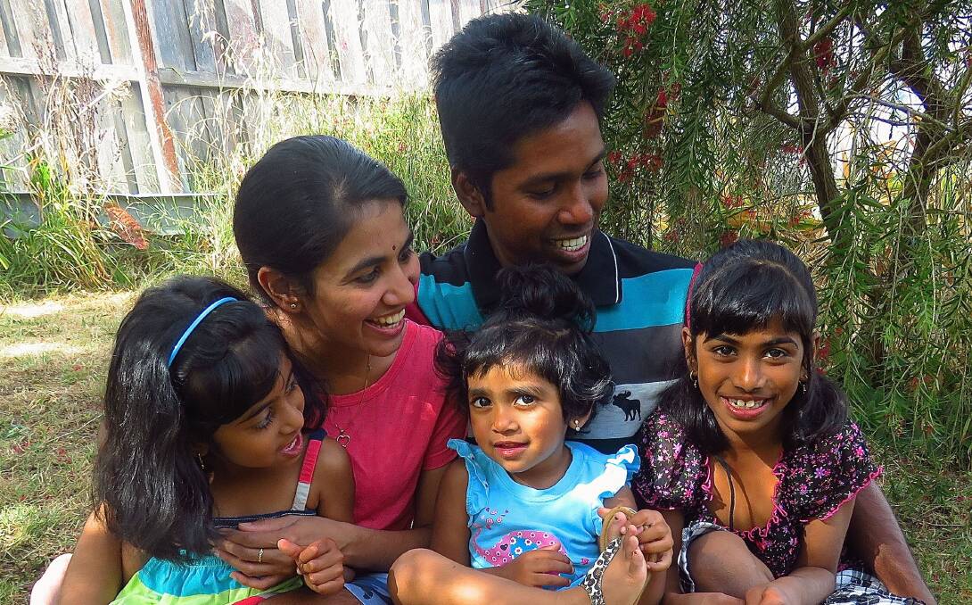SUPPORT: The community is being urged to rally for Suganthini and Neelavanna Paramanathan and daughters Nive, 4, Nivash, 8, and Kartie, 6.
