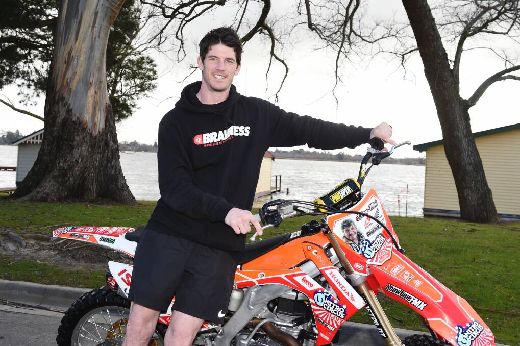 Buninyong footballer Tim Brayshaw is headed for New York to run in the iconic marathon, but first he must raise $10,000 to fight brain cancer. Picture: Kate Healy