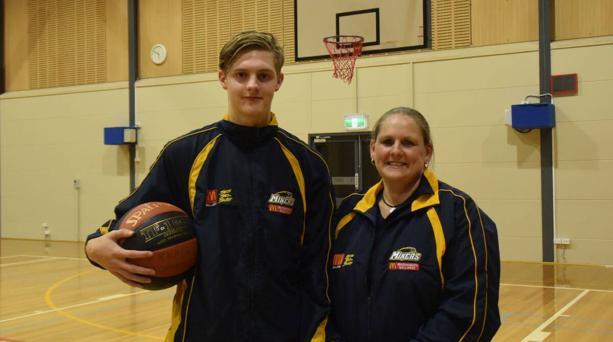 DEDICATED: Ararat year 12 student Zachery Dunmore plays with the Ballarat Youth League Miners, while his mother Donna is team manager. 