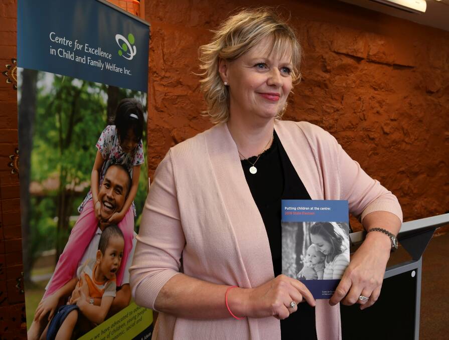 Centre for Excellence in Child and Family Welfare CEO Deb Tsorbaris was in Ballarat on Wednesday. Picture: Lachlan Bence 