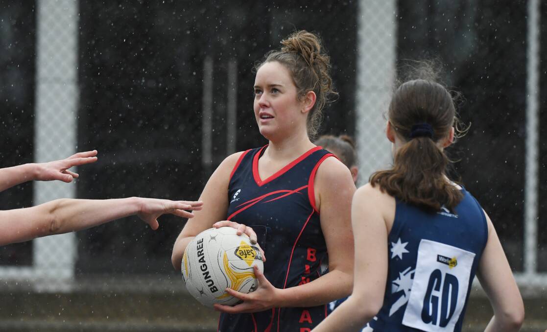 TESTED: Bungaree's Sophie Wade in a game against Newlyn earlier in the season. Only percentage separates Bungaree and Springbank on the ladder. Picture: Kate Healy