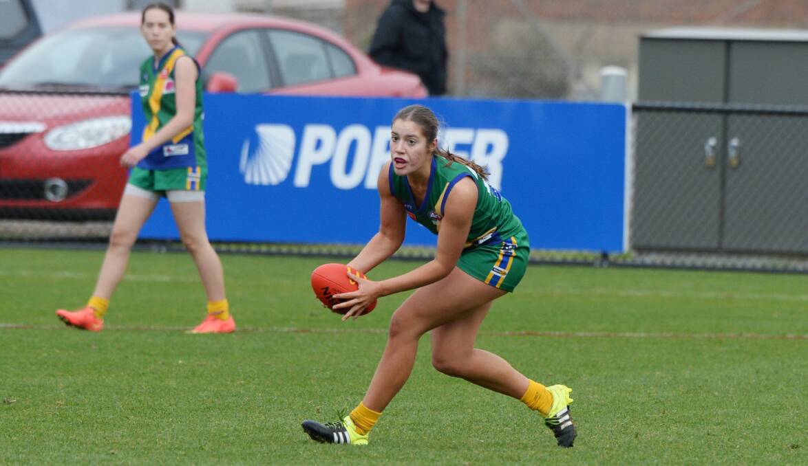 TALENT: Lake Wendouree's Grace Moneghetti was among the best players on Sunday, backing up a strong performance against Creswick the previous weekend. 