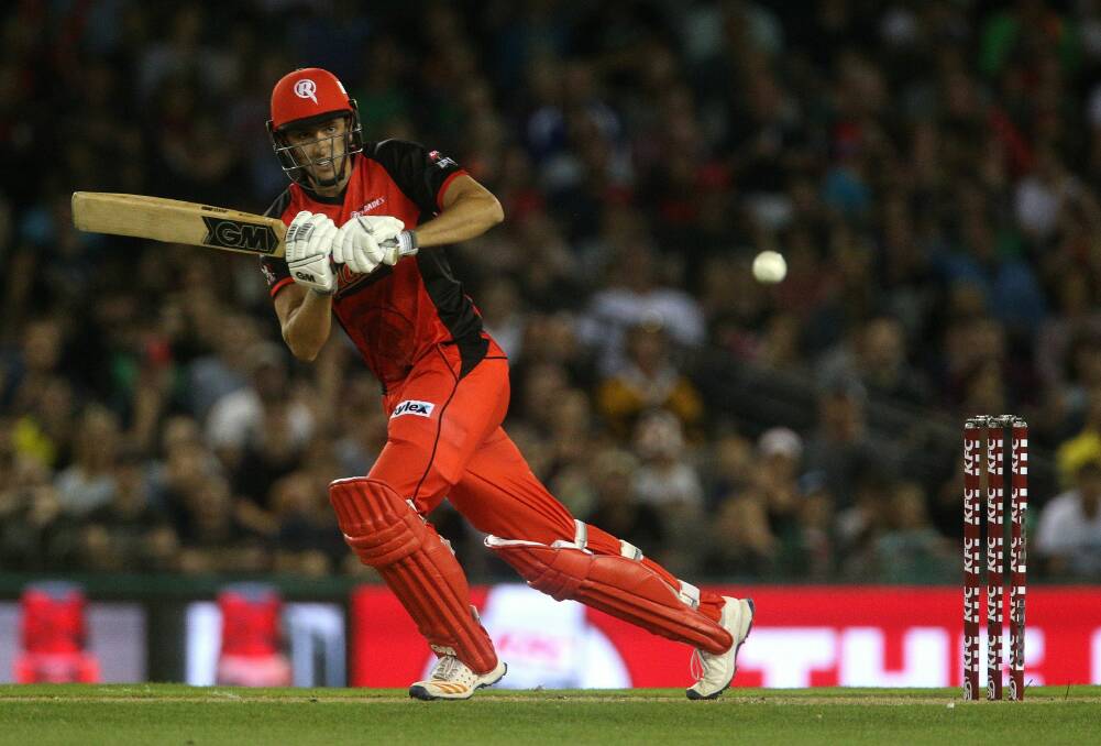 TALENT: Matt Short batting for the Melbourne Renegades earlier this year. Picture: AAP Image