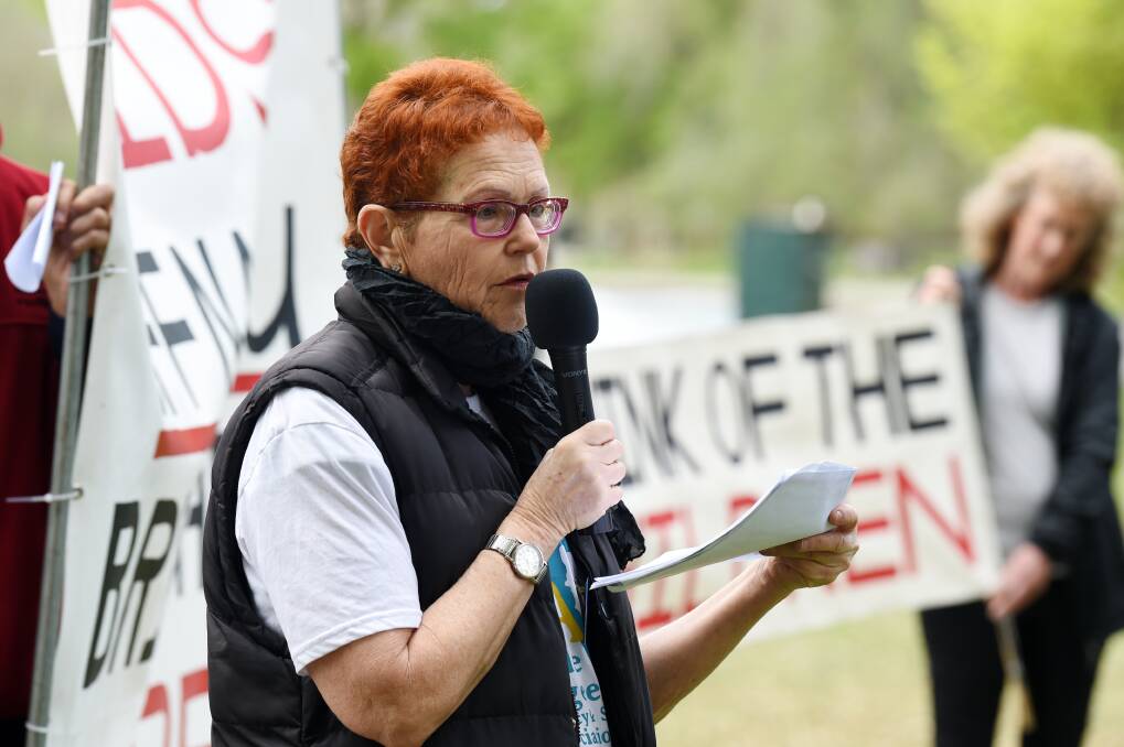 URGENCY: Nurse Katie Shafar spent one month on Nauru in October 2015. She came to Ballarat on Saturday to share her experiences about the plight of detained refugees. Picture: Kate Healy