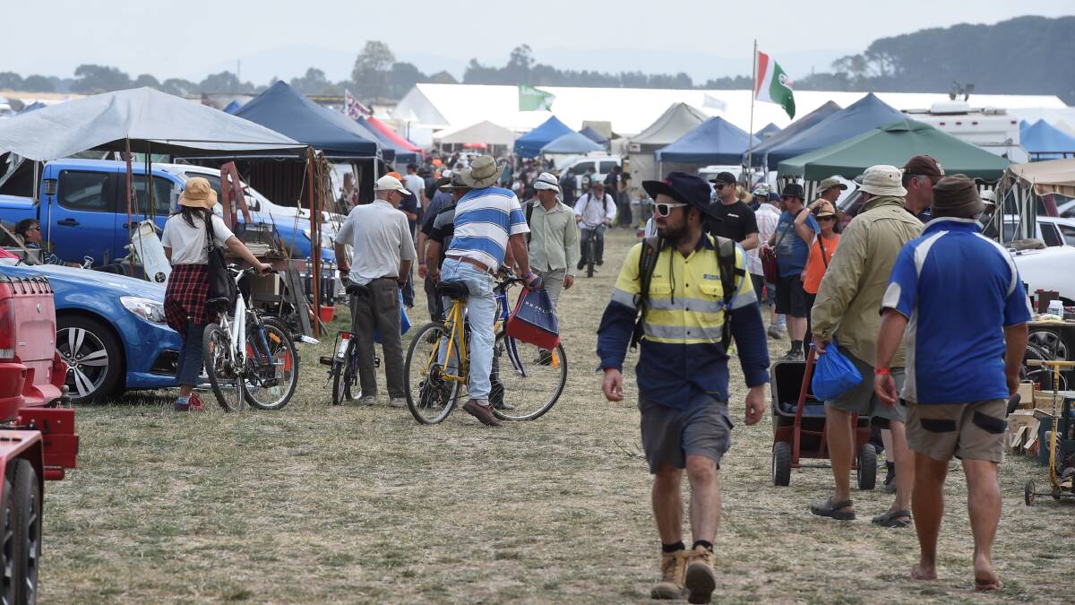 SWAP CITY: There will be more than 2700 stalls on offer for treasure hunters and those wanting a fun social outing Friday and Saturday at the Ballarat Swap Meet. Picture: Lachlan Bence