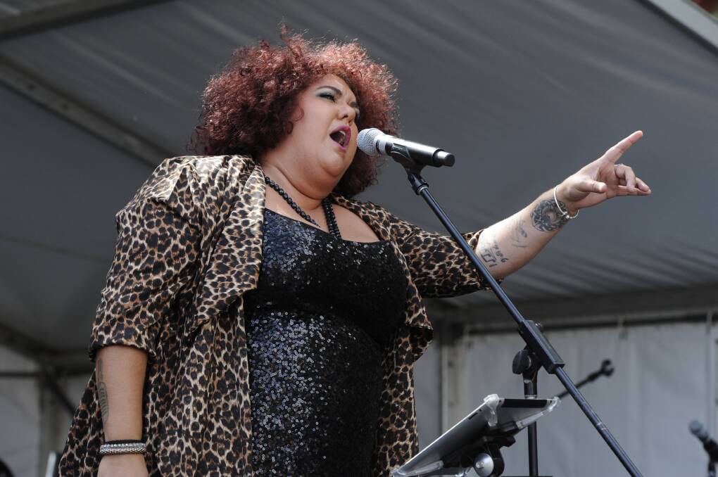 HEADLINE ACT: Singer Casey Donovan, pictured here performing at City of Ballarat's Harmony Fest at Alfred Deakin Place in 2015, will take to the stage. Picture: Kate Healy