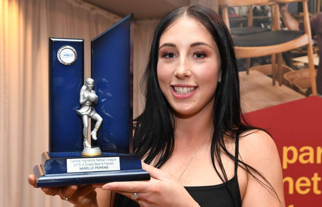CROWNED: Ballan player-coach Narelle Perkins took out the Central Highlands Netball League A-grade best and fairest award. Picture: Lachlan Bence