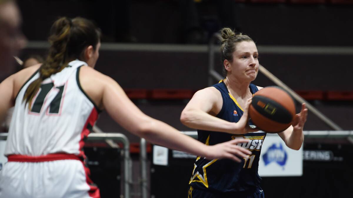 CAPTAIN'S CALL: Kristy Rinaldi has made a point to the squad of enjoying their final game together this season representing Ballarat Rush.