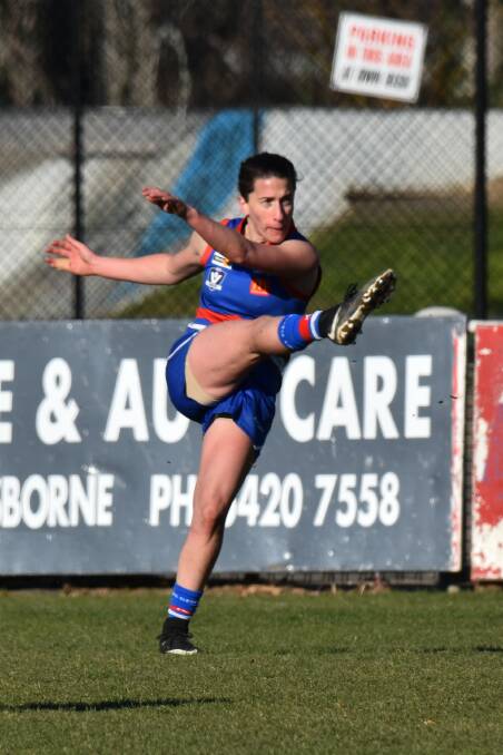 SUCCESSFUL: Gisborne’s Jessica D’Antonio won the AFL Goldfields Women’s Competition best and fairest award polling 20 votes. Picture: Shari Mitchell