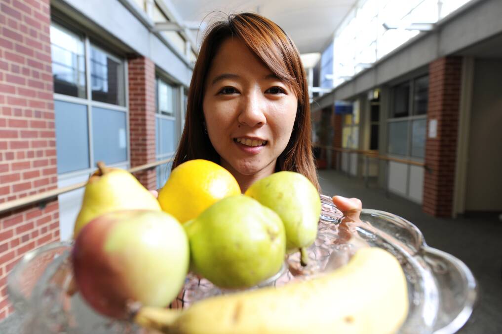Eat more fruit: Ballarat Health Services dietitian Meilisa Lengkong.