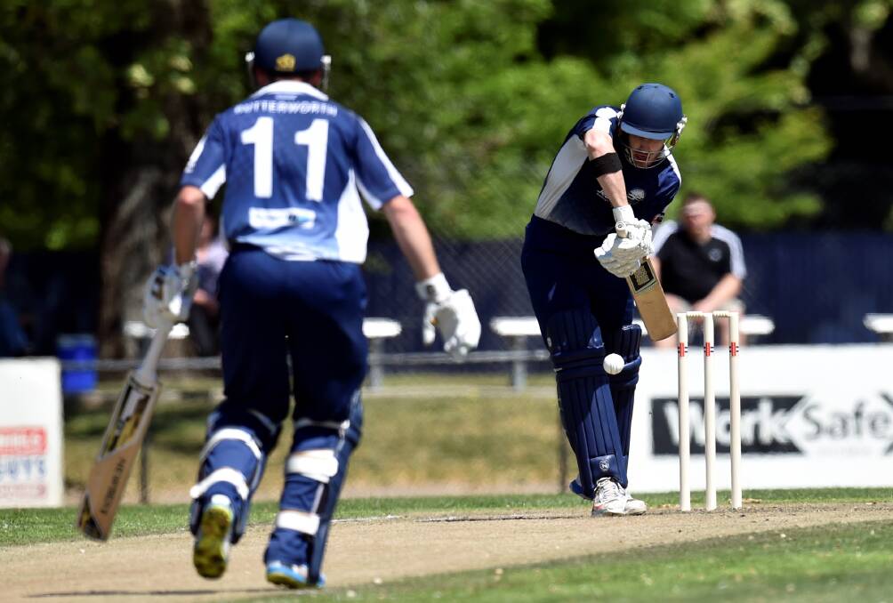 Optimistic: Hayden Butterworth and Eammon Vines gave Geelong early hope with a rock solid second wicket stand of 85 runs. Picture: Jeremy Bannister