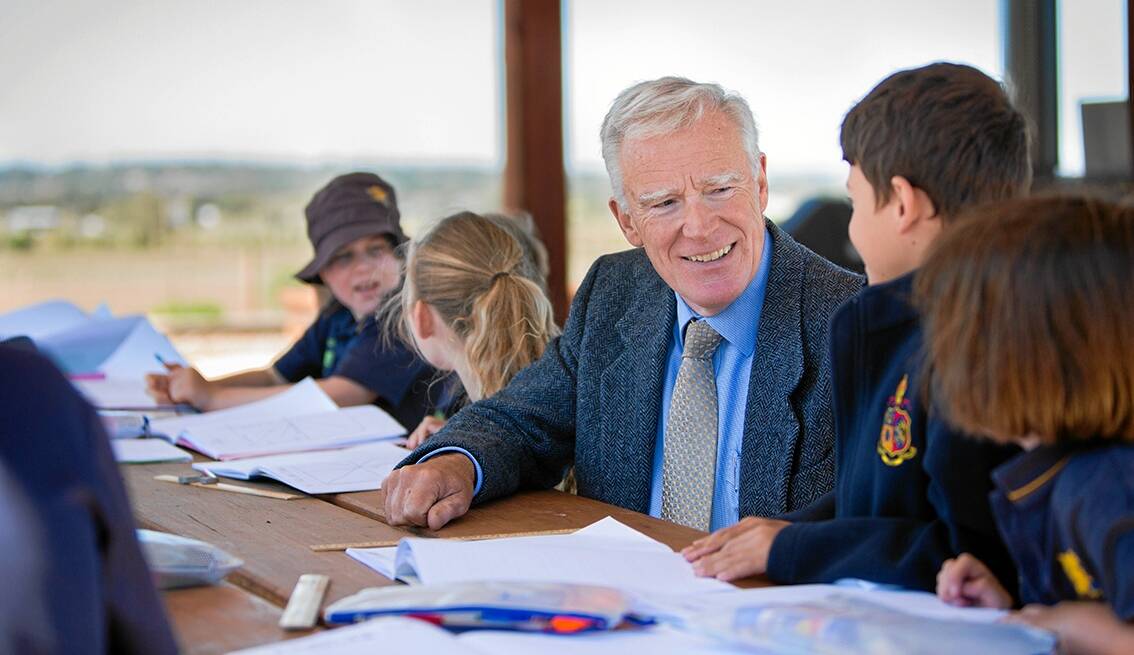 Well loved: Ballarat Grammar headmaster Stephen Higgs announced his retirement on Tuesday. PICTURE: ALYS CARR PHOTOGRAPHY