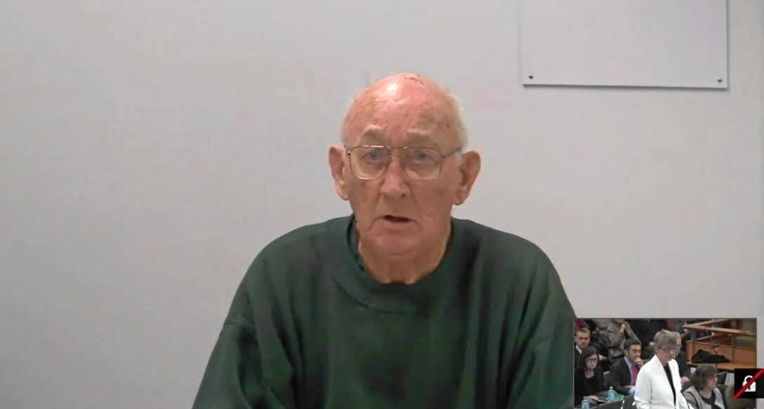 Disgraced: Paedophile priest Gerald Ridsdale gave evidence at the Royal Commission into Institutional Responses to Child Sexual Abuse via video-link on Thursday.