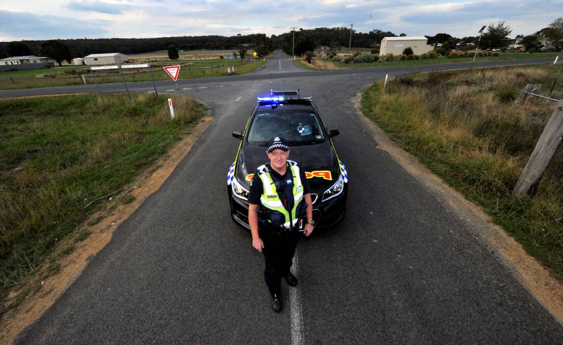 Police: Ballarat Highway Patrol’s senior constable Shaun Martin is ready for Operation Crossroads to begin.