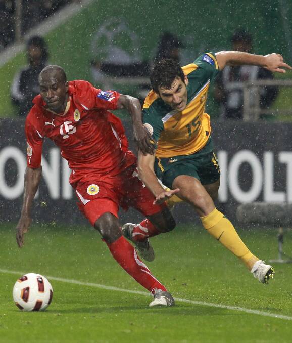 Coming to Ballarat: Bahrain tangles with the Socceroos in the 2011 Asian Cup. This time they will be on Australian soil for an Asian Cup campaign. 
Picture: Getty Images