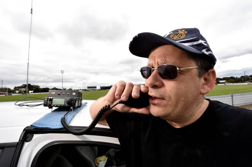 Tribute: Former navy bandsman and amateur ham radio operator John Karr will set up equipment on Friday to talk to other ham radio buffs around Australia. PICTURE: JEREMY BANNISTER