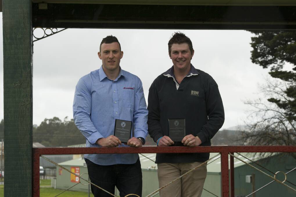 CANDIDATES: Charles Edmonston and Michael White are winners of the Ballarat Rural Achiever Awards. PICTURE: JUSTIN WHITELOCK