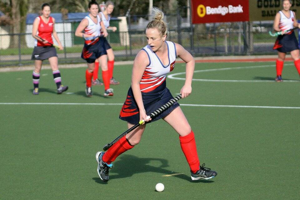 WestVic’s Hannah Maloney in action. 