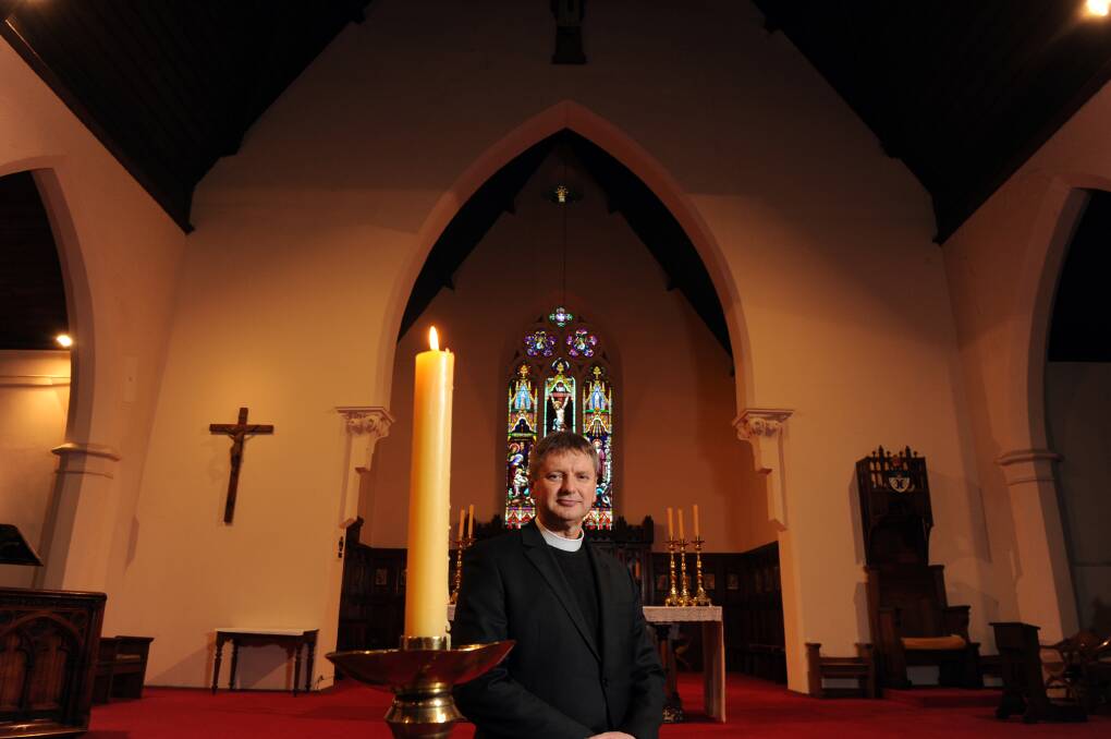 Commemoration: Father Chris Chataway will lead a service to pay respect to the victims of Malaysia Airlines flight MH17. PICTURE: JUSTIN WHITELOCK