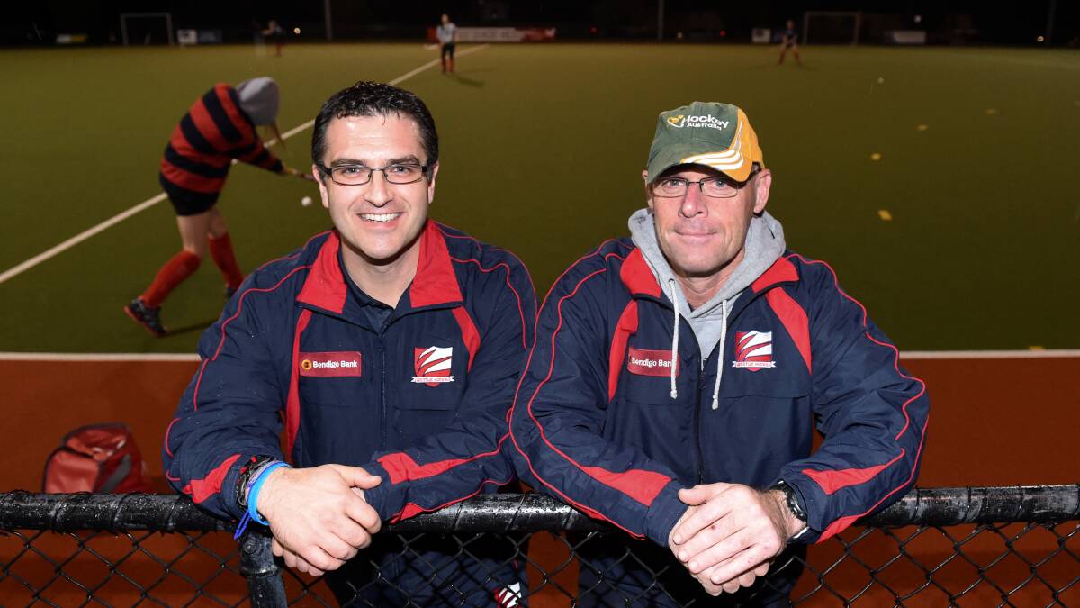 New roles: Nathan Burgess (left) will coach his first game for WestVic’s senior men’s side this weekend while Phil Frost (right) has been named captain of the Australian over-50s men’s team. 
PICTURE: LACHLAN BENCE