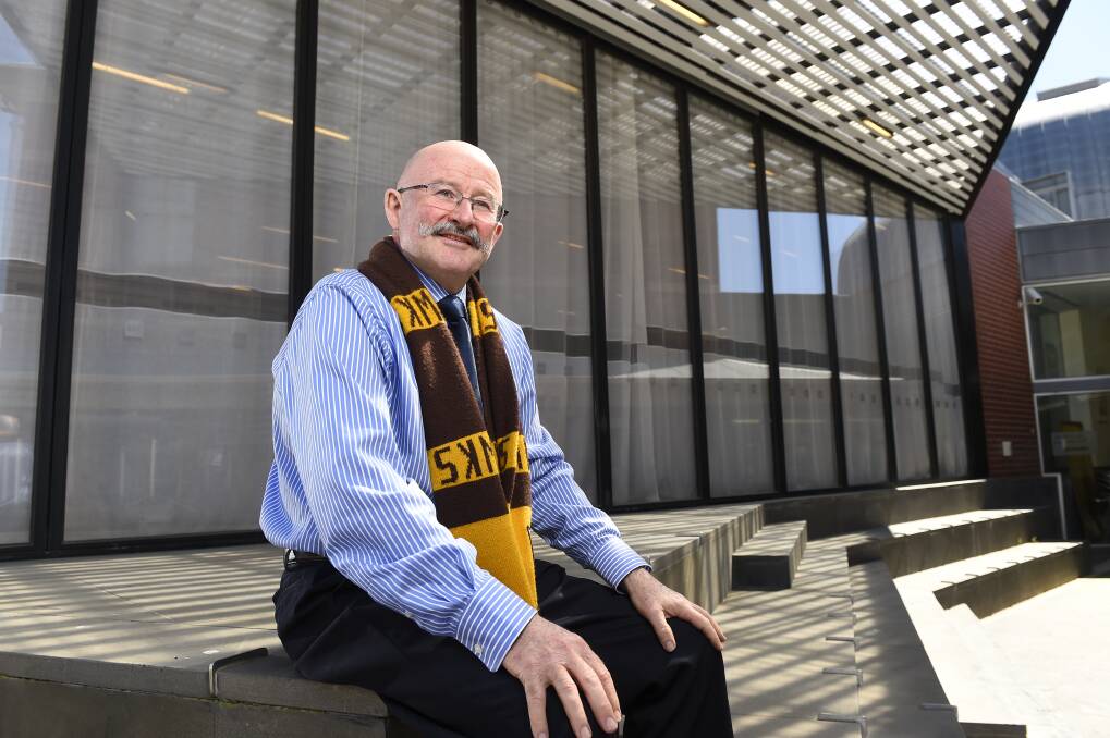 Special day: Ballarat solicitor Gavin Francis will mark a milestone by attending his 50th AFL grand final on Saturday. PICTURE: JUSTIN WHITELOCK