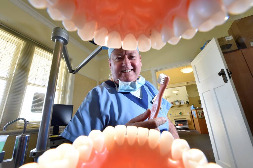 Dental health: Dentist Jeremy Schocroft has encouraged parents to “dob in a sugar bandit”. PICTURE: JEREMY BANNISTER