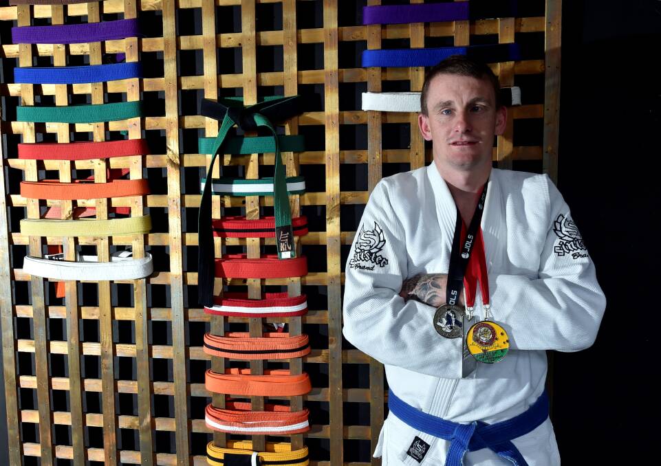 Champion: Daniel Wright capped off a personal best season with a second-placing at the Pan Pacific Jiu-Jitsu Championships. PICTURE: JEREMY BANNISTER