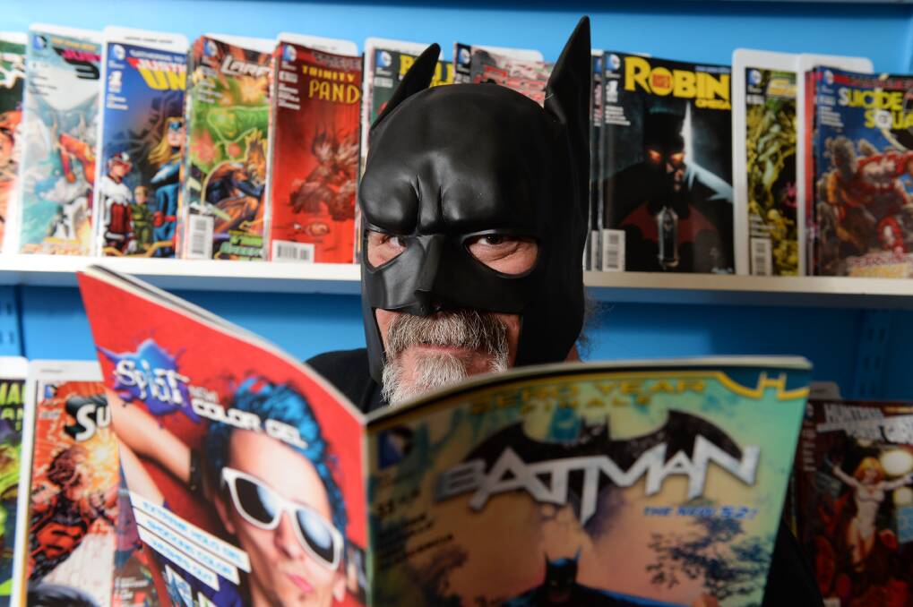 AWARD-WINNER: Heroes HQ owner Garry Fay dressed as the hero that inspired his love for comics. PICTURE: KATE HEALY