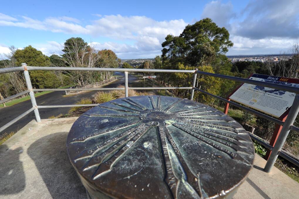 Major project: The Black Hill lookout will be redeveloped, according to the city council’s masterplan.