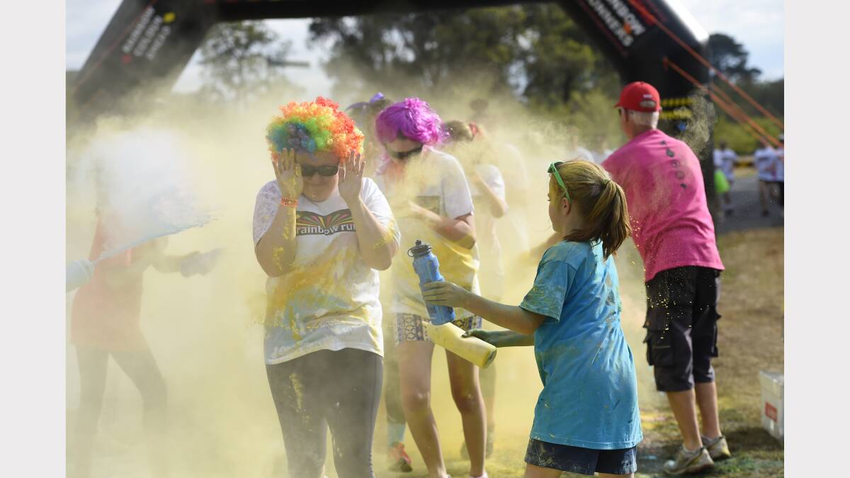 Rainbow Colour Run Ballarat Victoria Park  Picture: Justin Whitelock 